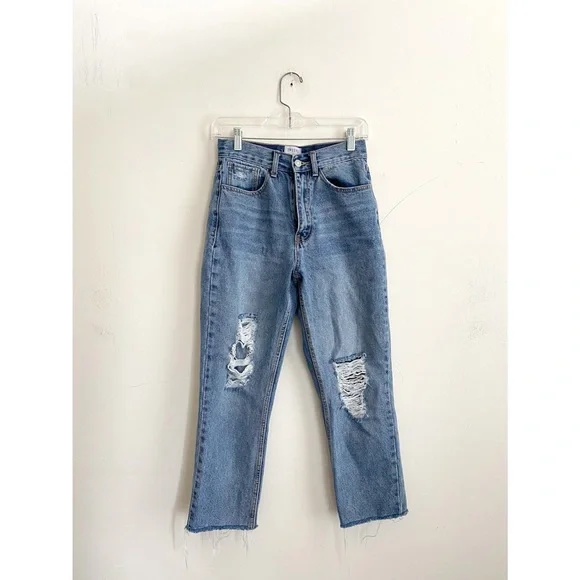 Twelve By Antwelfth Cropped Straight Leg Jeans Size 26 - Picture 5 of 8